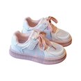 thumbnail image 1 of B91xZ Chaussures de Course Athlétiques à Lacets pour Filles, Rose 2.5, 1 of 5