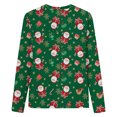 thumbnail image 5 of Blouses pour Femmes Noël Femmes Manches Longues Décontractées Imprimé Col Rond T-Shirt Ample Blouse Hauts Mignons Hauts pour Femmes en Liquidation, 5 of 5