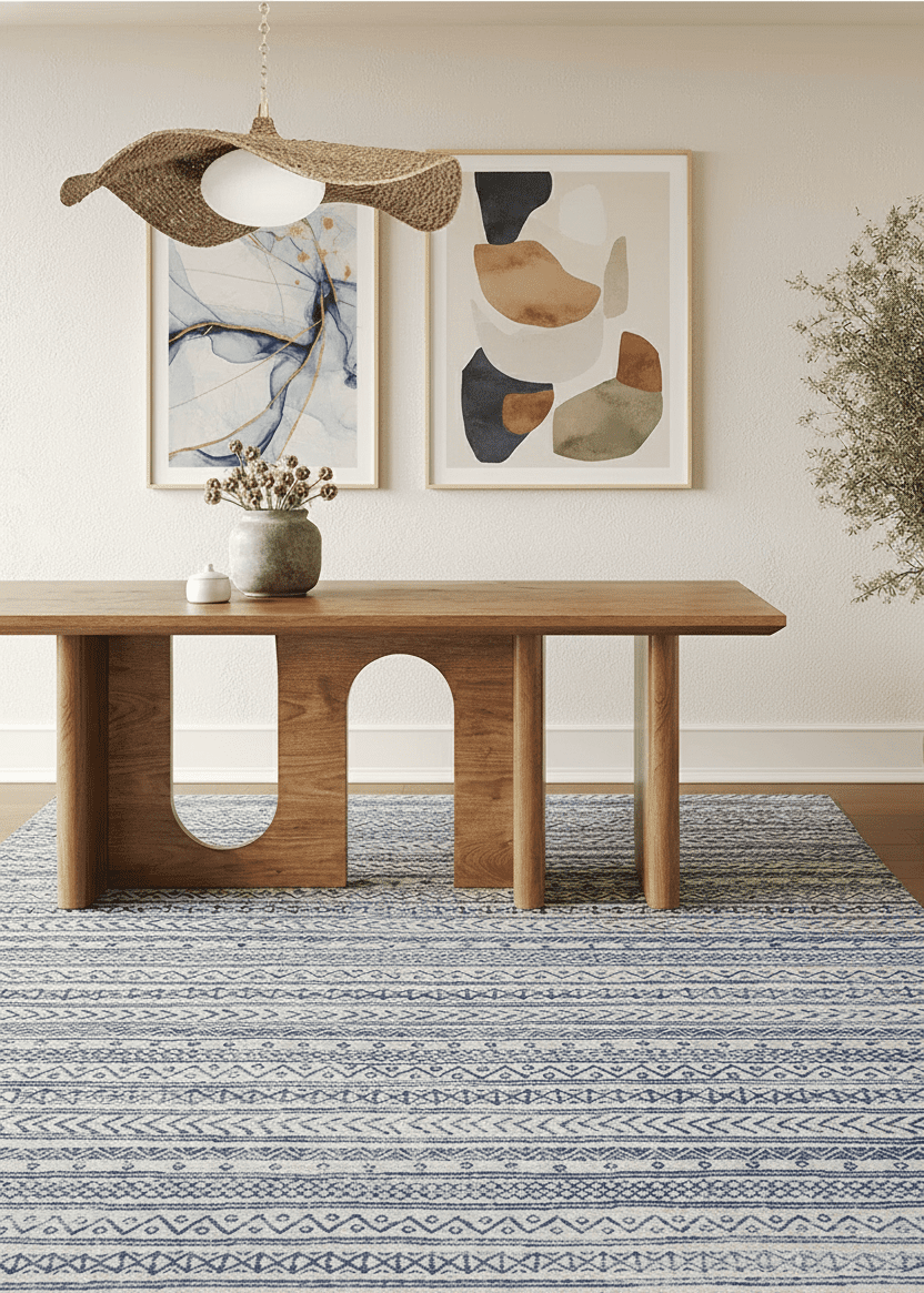 Rug Branch Havana Collection Tapis traditionnel en détresse.