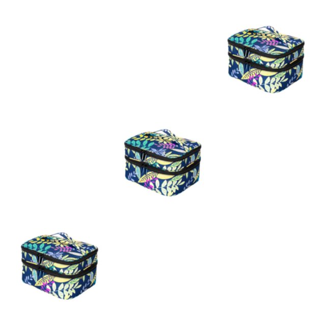 Redempat Sacs de Rangement pour Vernis à Ongles en Polyester pour une base de Tous les Jours Robuste et Durable en Bleu Foncé