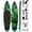 GREEN EMERALD, variant on GREEN EMERALD 13FT x 37" Mega Wide Inflatable Stand Up Paddle Board, Ultra Stable Wide SUP Up to 3 people/480LB Fully equipped w/ Premium SUP Accessories