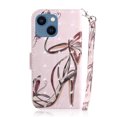 thumbnail image 2 of Case for iPhone 14 Cover Magnetic 3D Pattern Wallet Flip Case With Strap - High heel, 2 of 5