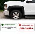 thumbnail image 3 of 2014-2018 Chevy Silverado 1500 | 5’8” Bed | Not Compatible with Sierra | Pocket Bolt-Riveted Rugged Style Fender Flares | Paintable Smooth Matte Black Wheel Flare Cover | 4 PCS, 3 of 13