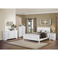 thumbnail image 2 of Topline Home Furnishings Table de Nuit Louis Philippe Blanche, 2 of 2