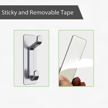 TopLLC Stainless Steel Clothes Hook Adhesive Hook With No Punching Clothes Hook 304 Hook Set Of 4/5/6 coat hook