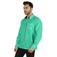 thumbnail image 4 of Bestman Solid Formal Shirt For Mens Button Down Shirt Front Patch Pocket Office Wear, 4 of 7