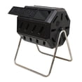 thumbnail image 2 of FCMP Outdoor 37Gal Elevated Dual Chamber Tumbling Garden Composter (2 Pack), 2 of 6