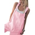 thumbnail image 4 of LUXUR Ladies Jumpsuits Solid Color Romper Sleeveless Overalls Classic Trousers With Pockets One Piece Pants Pink XL, 4 of 4