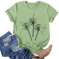 thumbnail image 1 of Birdeem Mode Femmes Été Manches Mi-Longues Chandail Uni Blouse Décontractée Hauts, 1 of 4