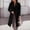 Black, variant on EGNMCR Womens Plaid Shacket Jacket, Long Sleeve Button Down Fleece Hooded Jackets, Warm Coat Womens And Winter Lapel Woolen Cloth Coat Trench Jacket Long Overcoat Outwear Women Coat