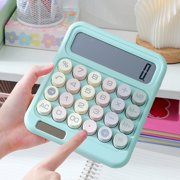 Cheap Calculator Solar Energy Campus Dopamine Color Calculator Large Screen 12 Digit Display Office Finance Portable Calculator for Elementary School Students(Mint Green)