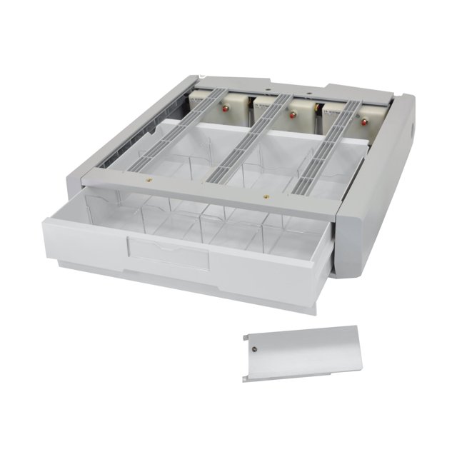 Ergotron StyleView Tiroir de Rangement Supplémentaire, Simple - Boîte de Rangement - Gris Blanc - Montage sur Chariot