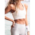 thumbnail image 1 of Women's White Athletic Push Up Sports Bra, 1 of 12