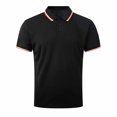 thumbnail image 4 of ylioge Mens Casual Golf Tees Shirts Pullover Short Sleeve Tshirts Shirt Button Collared Basic Solid Color Loose Comfort Relaxed Office Work Tops, 4 of 8