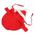 thumbnail image 1 of Pet Christmas Cloak, Hair Protection Cute Soft Fabric Dog Cape Clothes Skin Friendly Hooded  For Cat For Outdoor Red XS, 1 of 8