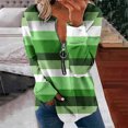thumbnail image 1 of Chandails à Capuchon Mode pour Femmes 2023 Hauts Automne Manches Longues Ample Chandail à Enfiler Chemise Chic Décontracté Dames Rayé Col Rond Chandails 50 % de Rabais Liquidation Costumes d'Halloween/Noël, 1 of 5