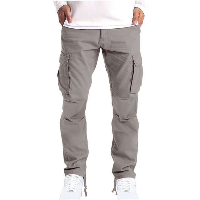 Birdeem Pantalon Cargo Homme Patchwork Solide Décontracté Multiples Poches Extérieur Type Droit Entraînement Physique