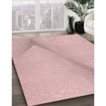thumbnail image 3 of Ahgly Company Tapis d'Intérieur Rectangulaire Transitionnel Rose Gomme Balloune Rose Lavable à la Machine, 3 Pieds x 5 Pieds, 3 of 7