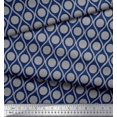 thumbnail image 3 of Soimoi Rayon Fabric Dot & Ogee Damask Printed Fabric 1 Yard 42 Inch Wide, 3 of 3