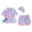 Purple, variant on Aocisk Girls Swimsuit Two Piece Swimwear Scale Design with Ruffle Trim for Swimming Pool and Beach Mermaid Style New Bathing Suit Toddler Purple 5-6 Years