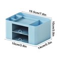 thumbnail image 2 of RKSTN Stationery Organizer Desk Organizer with 2 Drawer Multi Functional Pencil for Desk Desk Organizers and Accessories with 5 Compartments Drawer for Office with Study Supplies, 2 of 5