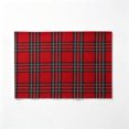 thumbnail image 2 of Christmas Plaid Placemats Set Tartan Snowflake Table Mats Washable Stain Resistant for Dining Table Kitchen Holiday Party Decorations Winter Decor, 2 of 7