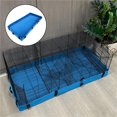 thumbnail image 3 of Guinea Pig Cage Bottom Cover Waterproof Bedding Liner Mat Leakproof for Hedgehog Blue, 3 of 7
