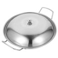 thumbnail image 3 of 1 Set of Kitchen Cooking Pan Stainless Steel Cooking Pan Reusable Kitchen Pan Home Cookware, 3 of 9