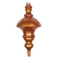 thumbnail image 1 of Vickerman MT198788D 10 in. Copper Candy Glitter Net Top Finial Ornament, 1 of 2