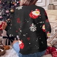 thumbnail image 4 of RKSTN Chandail de Noël Laid pour Femmes Mode Automne 2023 Chandails Tricotés à Manches Longues Imprimés de Noël Chandail Col Rond Décontracté Hauts, 4 of 5