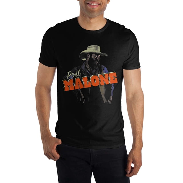 T-Shirt Noir Cowboy Post Malone Bravado