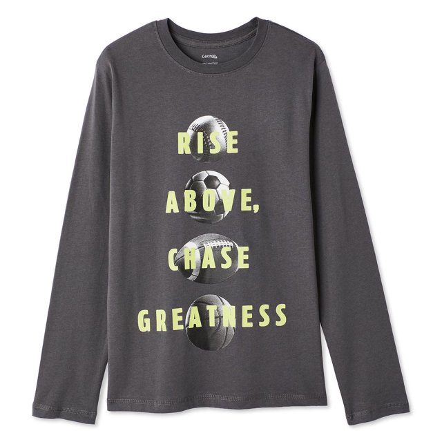 T-shirt à manches longues avec imprimé graphique George pour garçons