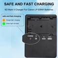 thumbnail image 4 of LC-E6 LP-E6N Battery Quick Charger for Canon EOS R R5 R6 5D Mark II IV 5DS 5DS R 6D 6Da 7D 7D Mark II 60D 70D 80D 90D Cameras, 4 of 7