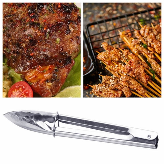 Barbecue Clips Barbecue Meat Clip for Outdoor Cooking Stainless Steel Bread Clip Mini Food Clip Food Clip for Grilling and Barbeque Grilling Accessories