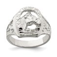 thumbnail image 1 of 925 Sterling Silver Horseshoe Ring, 1 of 2