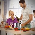 thumbnail image 4 of Classic Cuisine Ensemble de Casseroles à Fondue en Acier Inoxydable, 4 of 5