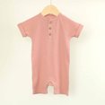 thumbnail image 2 of Timegard Baby Clothes Newborn Infant Ribbed Short Sleeve Rompers Onesie Summer Comfy Toddler Clothing, 2 of 5