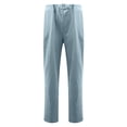 thumbnail image 5 of Mikilon Women Casual Solid Color Pockets Elastic Waist Comfortable Straight Pants, 5 of 5