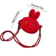thumbnail image 3 of Dvkptbk Cute Plushed Rabbited Crossbody Bag Fashion Princess Coin Purse Baby Girl Accessory Bag easter decorations, 3 of 6