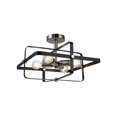 thumbnail image 1 of Xtricity - 4-Light Ceiling Light, 16.5'' Width, From the Sunkey Collection, Black, 1 of 3