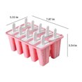 thumbnail image 2 of EINCcm Popsicles Molds, Silicone Ice Pop-Molds, Easy Release Ice Cream Mold, Reusable Popsicle Stick with for Homemade Popsicles & Ice Cream, Pink, 2 of 8