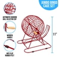 thumbnail image 4 of Regal Ensemble de Jeu de Bingo Professionnel avec Cage de 11 Pouces, 75 Balles de Bingo, Plateau Principal, 18 Cartes de Bingo et 25 Cartes Jumbo Réutilisables, et Jetons Colorés - Jeux de Bingo, 4 of 5