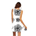 thumbnail image 1 of Fridja Womens Casual Summer Loose Printed Round Neck Sleeveless Dress, 1 of 5
