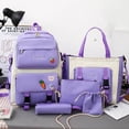 thumbnail image 4 of Dvkptbk school backpack School Backpack Set Large Capacity Messenger Bag Beam Bag Pencil Case School Bag Handbag, 4 of 9