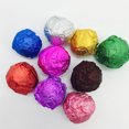 thumbnail image 2 of Unatoiry Hot 100PC Square Sweets Chocolate Candy Package Foil Paper Sheets Wedding Party silver, 2 of 6