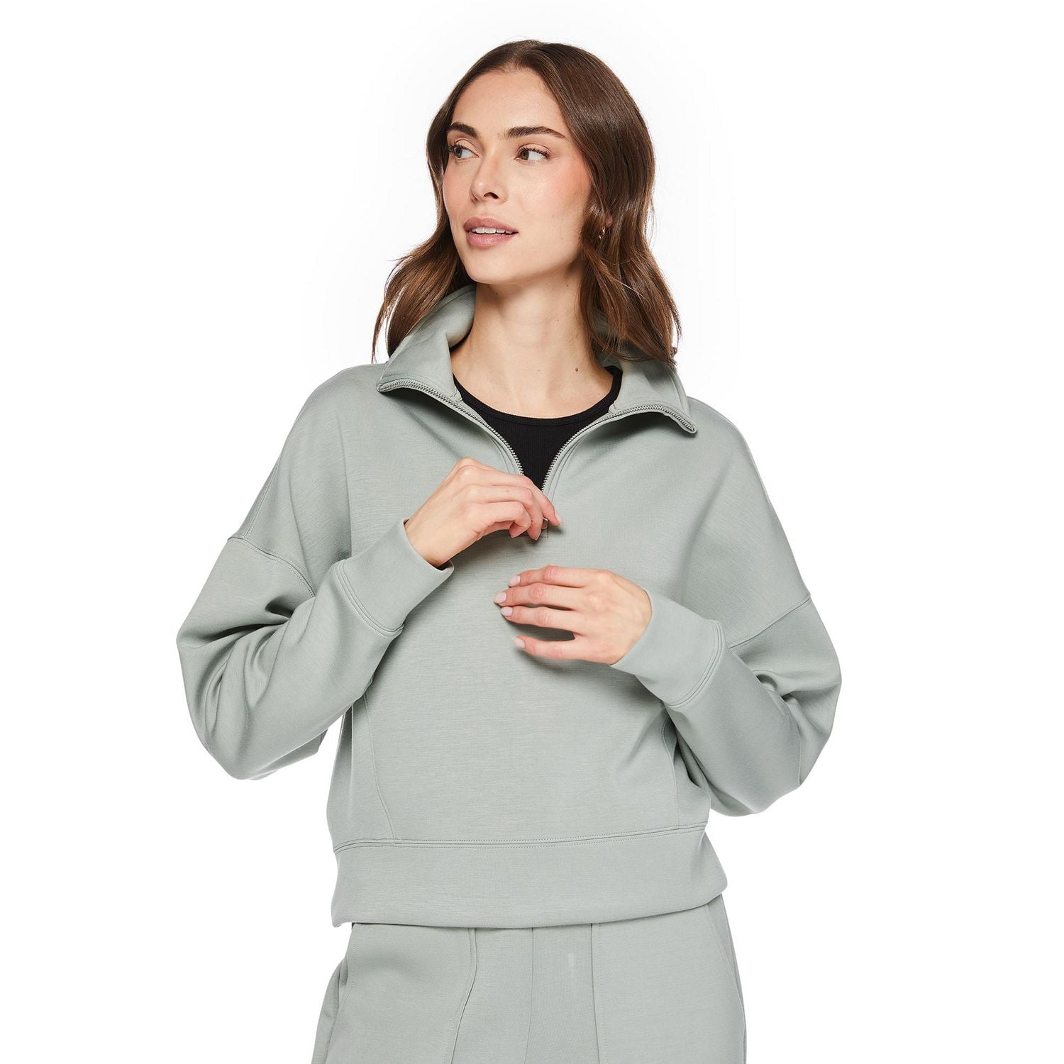 George Women's Scuba Quarter-Zip Popover