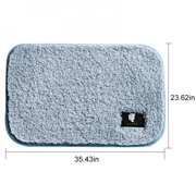 Bathroom Rugs Soft Microfiber Cozy Bath Mat For Tub Shower Bathroom Floors Rugs Mat Accessories Absorbent Non Slip Fluffy Thick