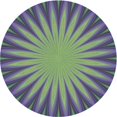 thumbnail image 1 of Ahgly Company Tapis d'Intérieur Ronds Transitionnels Verts Lavables à la Machine, 4 Pieds Rond, 1 of 7