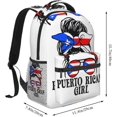 thumbnail image 2 of Faith Over Fear Patriotic Christian Cross American Flag Laptop Backpacks Double Shoulder Laptop Pack Bag Daypack Back Pack Bags Rucksack Computer Bag with Side Pockets Front Zipper Pockets, 2 of 6