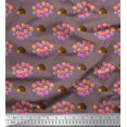 thumbnail image 1 of Soimoi Georgette Viscose Fabric Balloon & Hedgehog Kids Decor Fabric Printed Yard 42 Inch Wide, 1 of 3